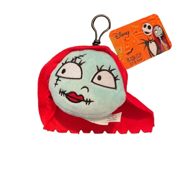 Disney THE NIGHTMARE BEFORE CHRISTMAS Plush Clip Set SALLY & JACK SKELLINGTON - Picture 2 of 5